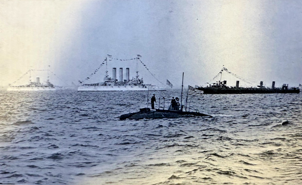 1906 American Navy Review Oyster Bay President Theodore Roosevelt