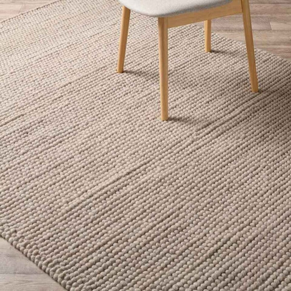 Hand-Knitted Chunky Wool Indoor Area Rug Woven Rug for Home rug