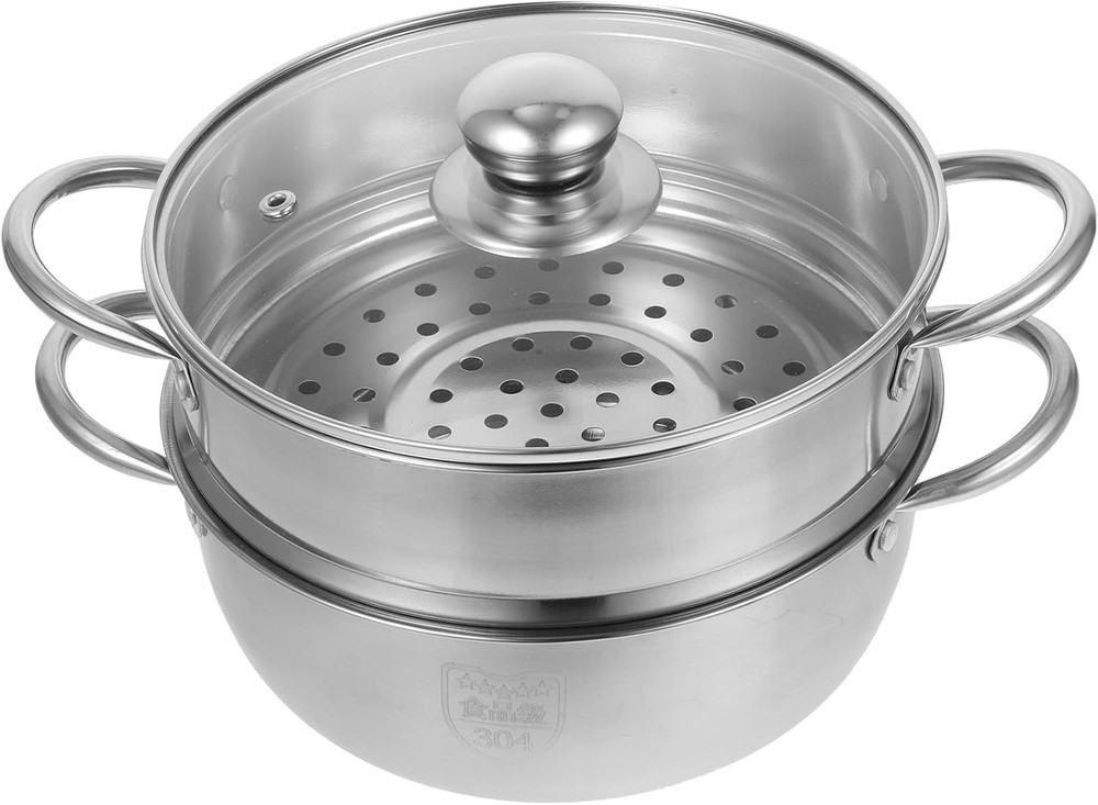 10.23 Inch Stainl Steel Steer Pot Multi-Layer Soup Pot for