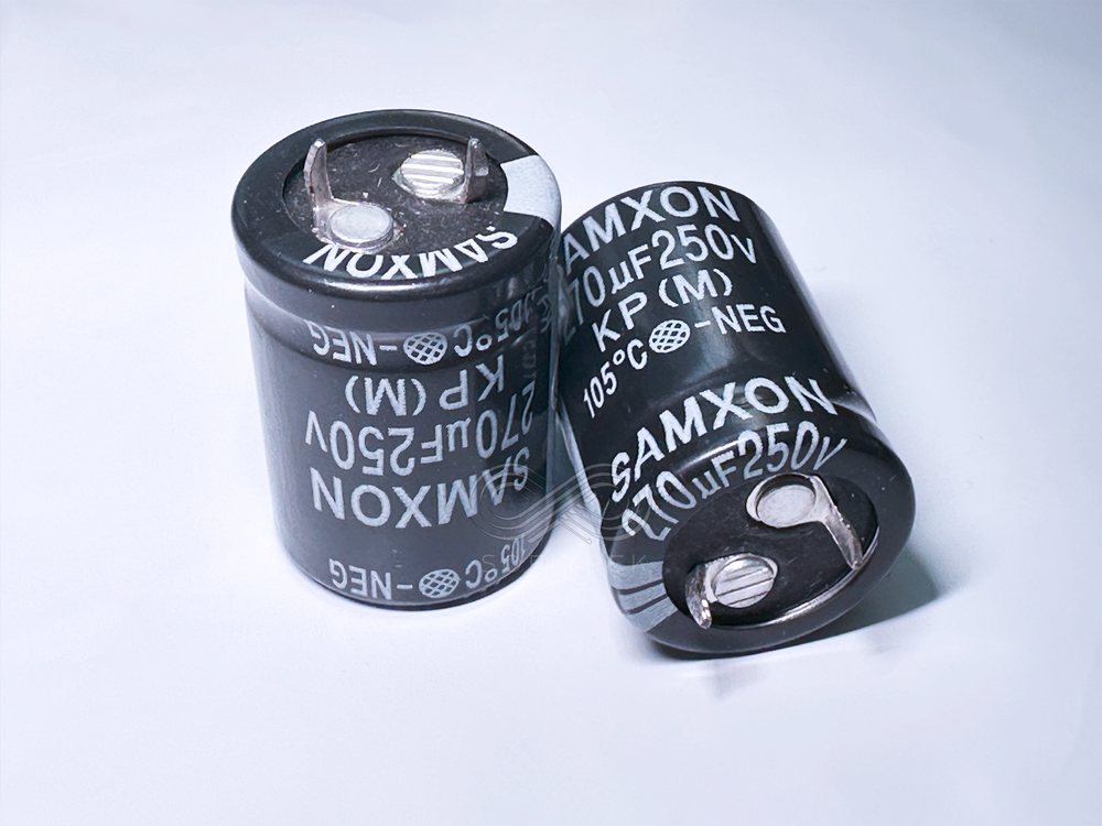 2PCS KP SAMXON 270uF 250V 22x30 mm Electrolytic Snap In Capacitor High Ripple
