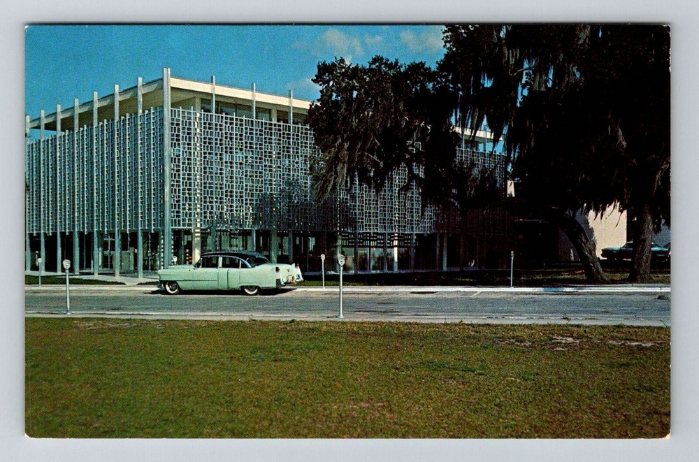 Sebring FL-Florida, First Baptist Church, Vintage Postcard