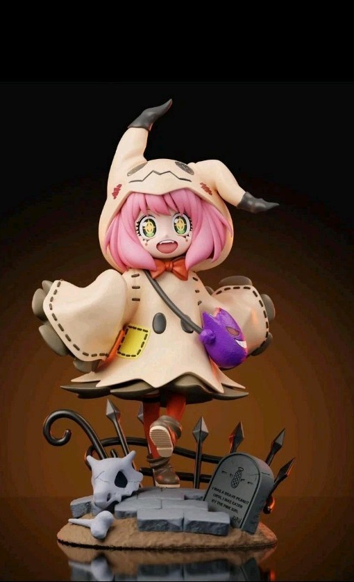 Anya x Mimikyu Halloween Crossover Figure Spy Family Pokemon Style 22cm w/ Box