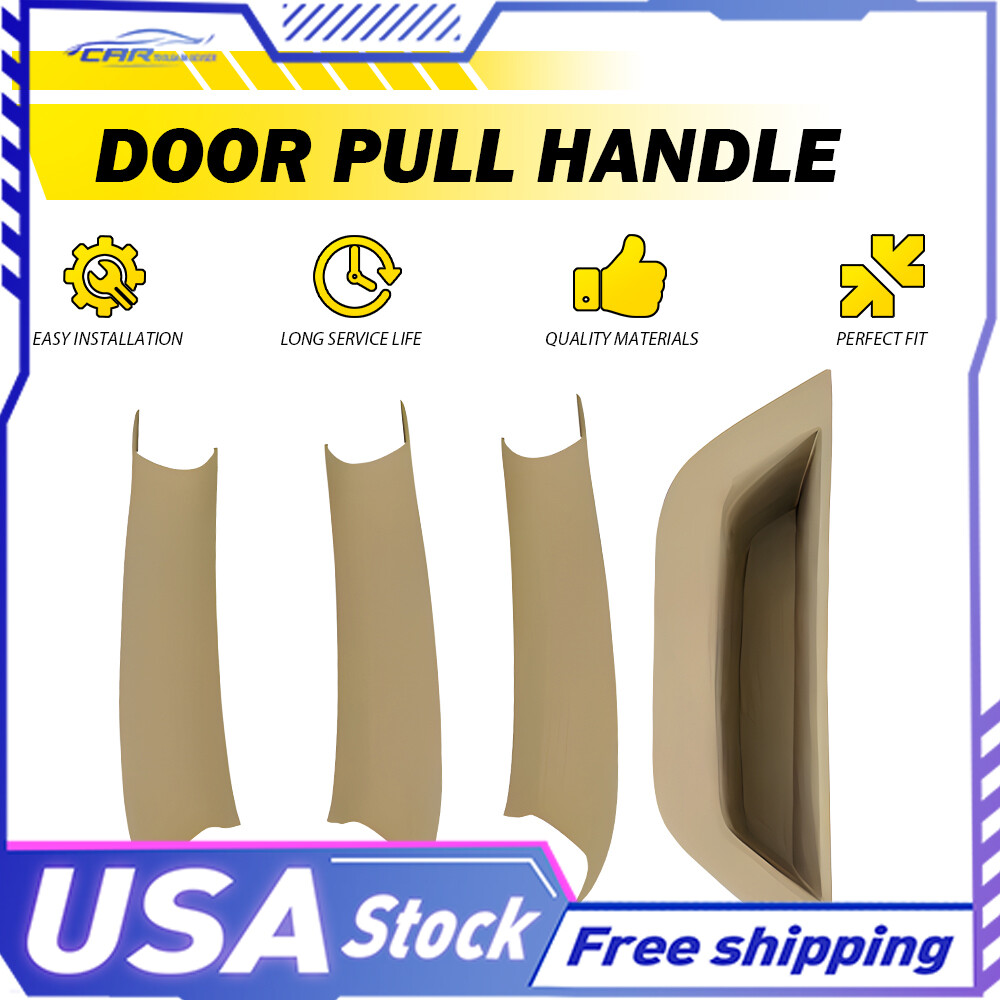 For BMW X4 X3 Inner Door Panel Puller Covers Trim & Front Left Handle Pull Trim