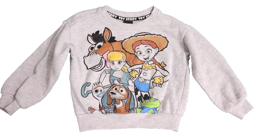 Disney Pixar Toddler 3T Toy Story gray LS sweatshirt Jessie Bo Peep & friends