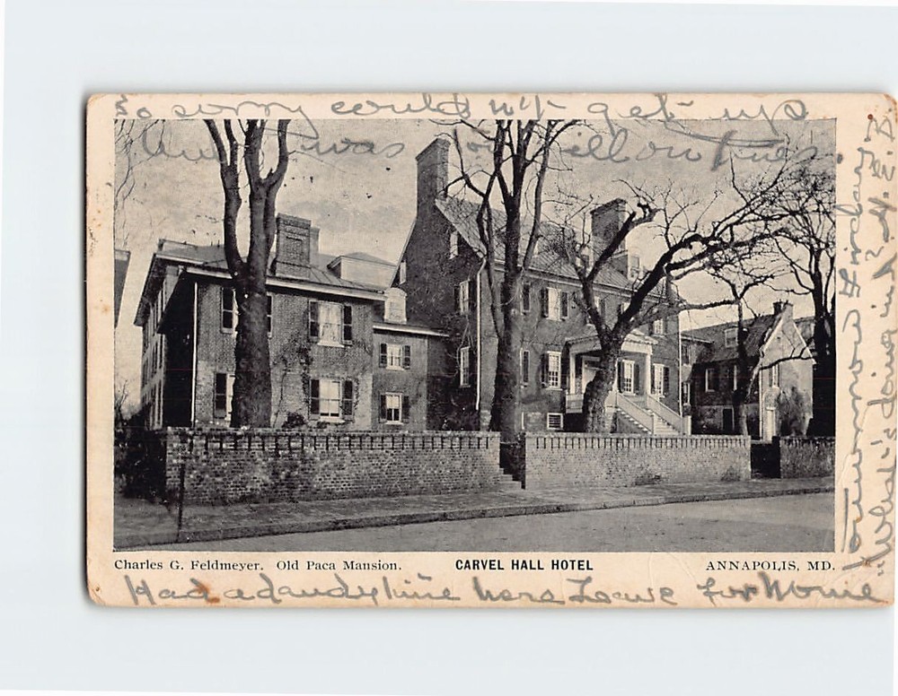 Postcard Carvel Hall Hotel at Annapolis Maryland