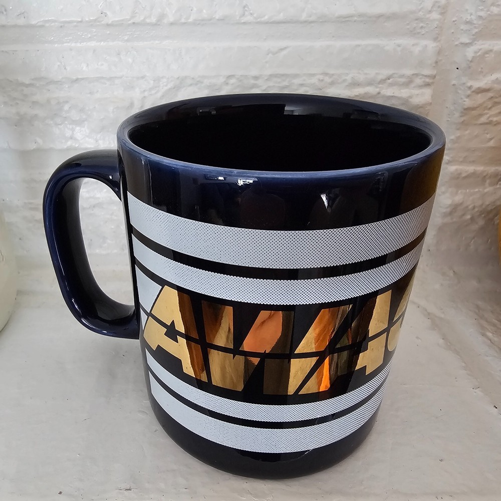 AWACS  Coffee Mug 8oz Cobalt Blue Staffordshire England Kiln Craft