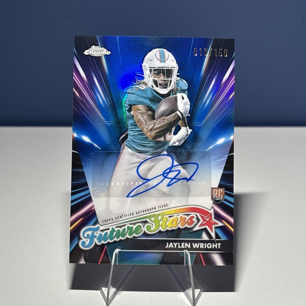 2024 Topps Chrome JAYLEN WRIGHT #/150 Auto Rookie Blue Refractor 