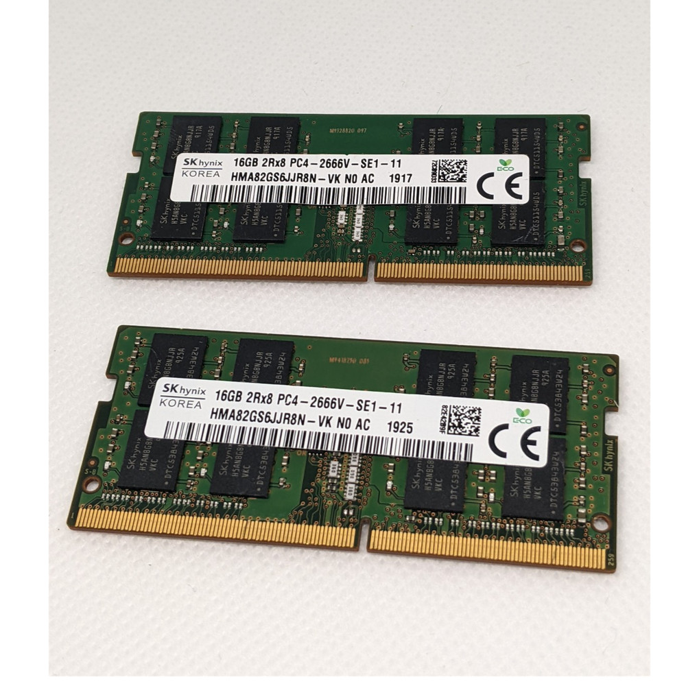 SK hynix 32GB (2x16GB) DDR4-2666 SO-DIMM PC4-2666V TESTED
