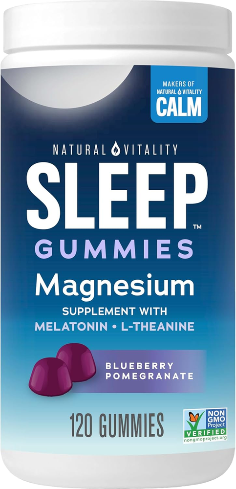 SLEEP Gummies, Magnesium Supplement with Melatonin and L-Theanine, Vegan, Gluten