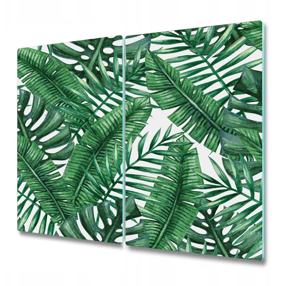 Glass Worktop Saver Kitchen Tropical leaf Jungle Jungle Tropical 2x30x52