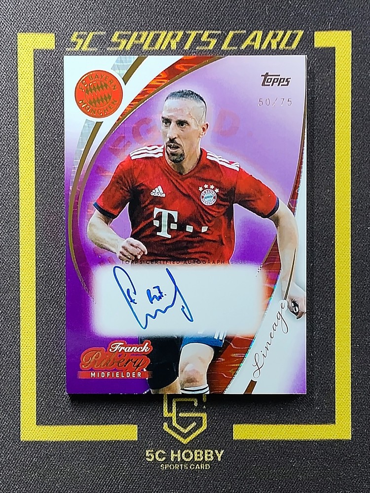 2025/26 Topps Lineage FC Bayern Munchen Legends Auto/75 Franck Ribery FCLN
