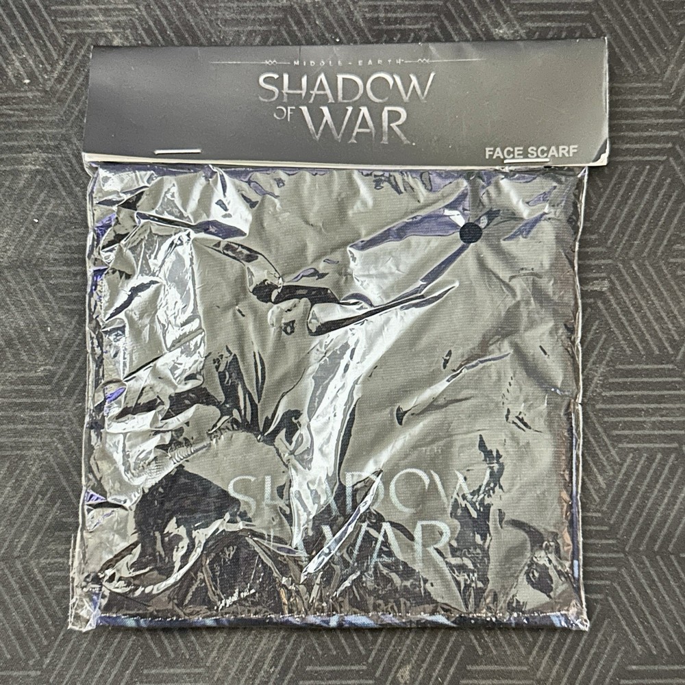 Middle Earth Shadow of War Face Scarf Mask GameStop Preorder Bonus NEW SEALED