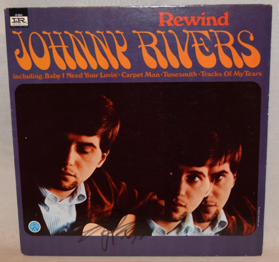 1967 -JOHNNY RIVERS- Signed/Autograph/Auto Vinyl LP Record Album - Rewind