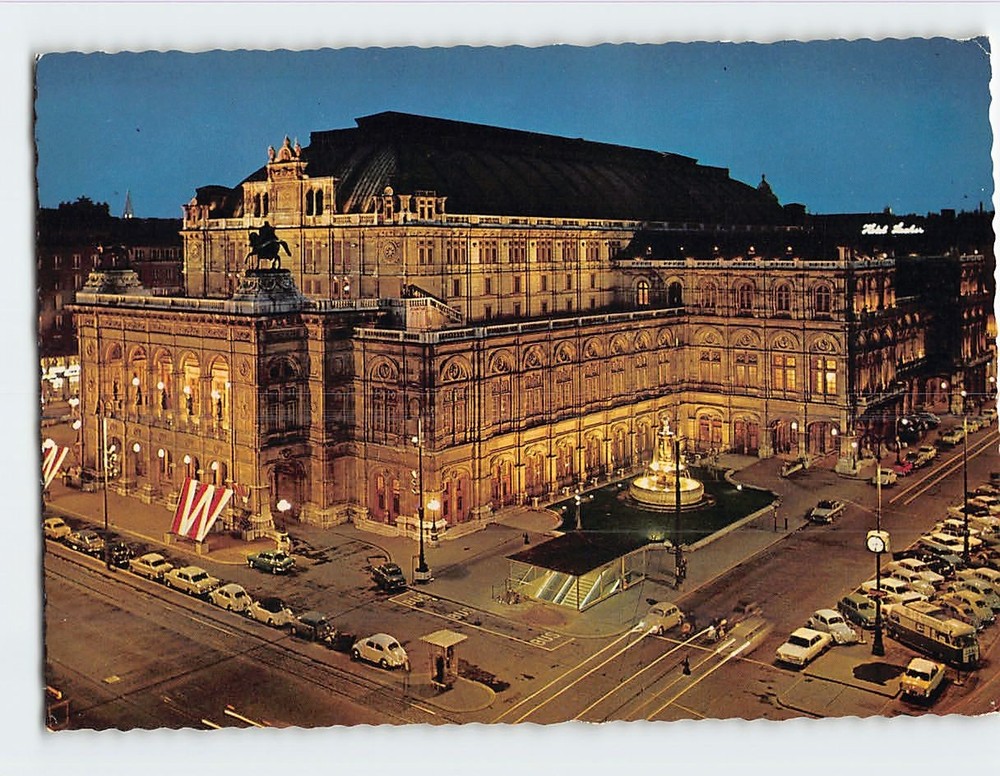 Postcard Opera Vienna Austria