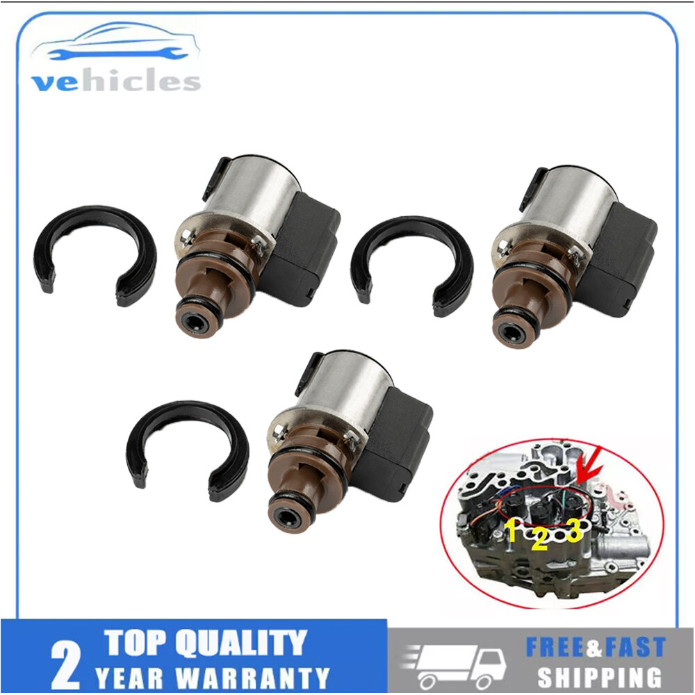 3Pcs For Subaru Forester TR580 TR690 Transmission Torque Converter Lock Solenoid