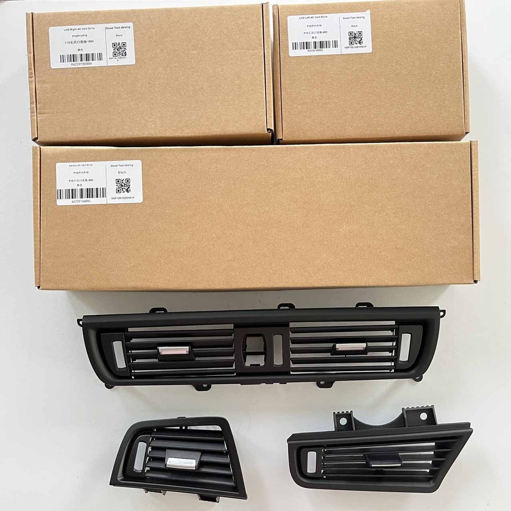 3X Front Air Grille Center Dash AC Vent Set For BMW F10 F11 520i 528i 550i 535i