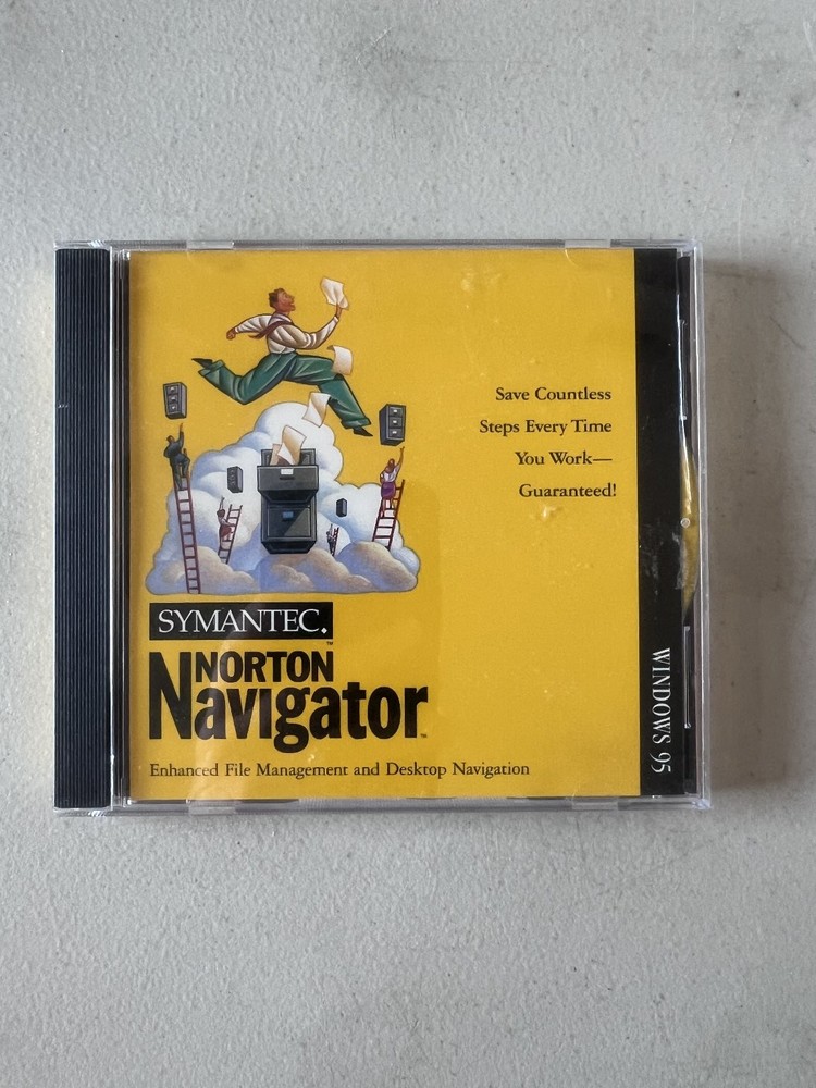 Symantec Norton Navigator For Windows 95 File Management Software CD