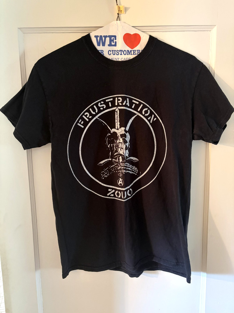 ZOUO T-shirt Gildan M Vintage VG GISM Crust Punk Hardcore D-Beat Bastard Kuro