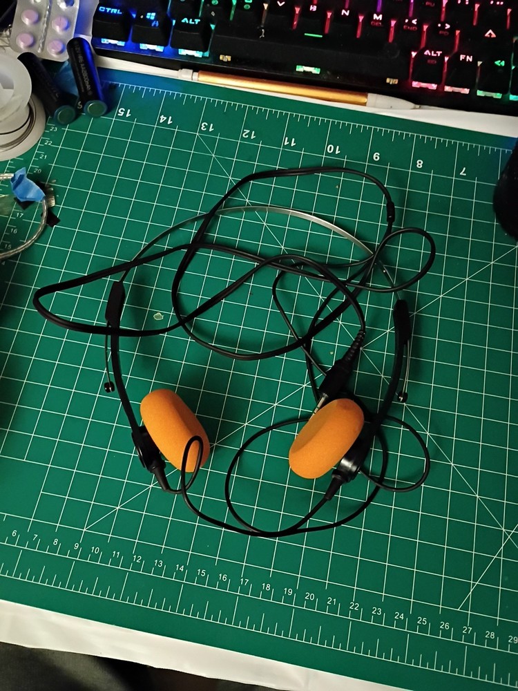 WORKING Sony MDR-1 Headphones, New Orange Sponge Pads