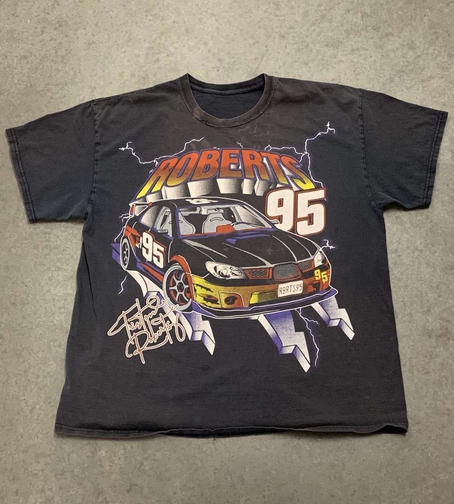 J Galt Racing Triston Roberts #95 Shirt Adult XL Black Short Sleeve Graphic Mens