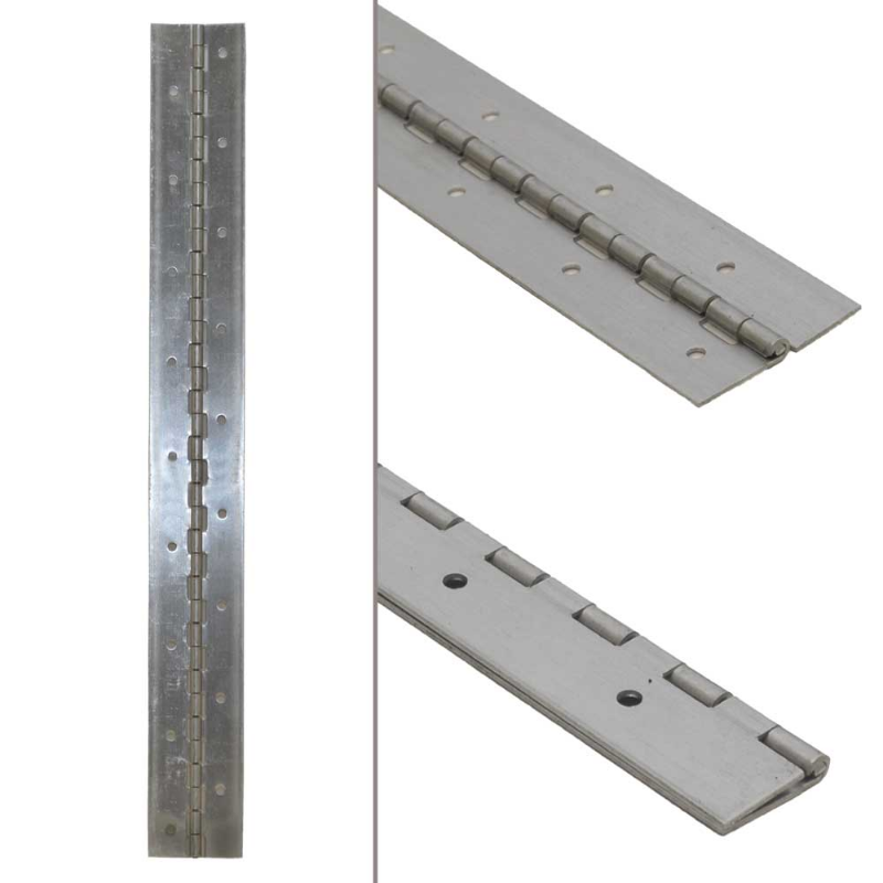 Crownline Boat Offset Piano Hinge 20018 | 18 Inch 14 Gauge Aluminum