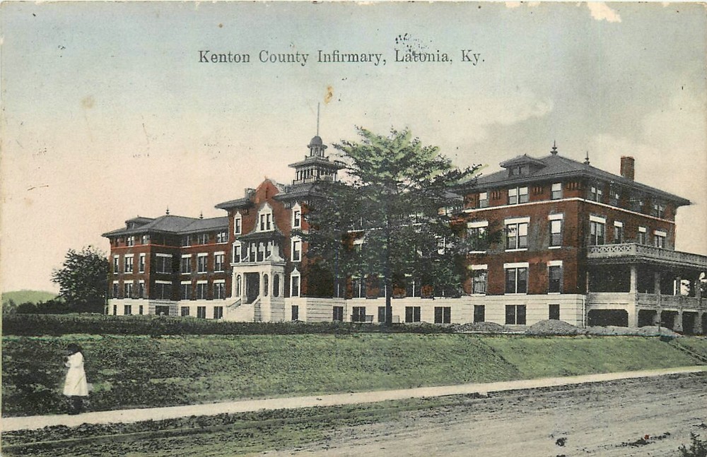 c1910 Latonia Kentucky Kenton County Infirmary occupation Postcard 26-4062