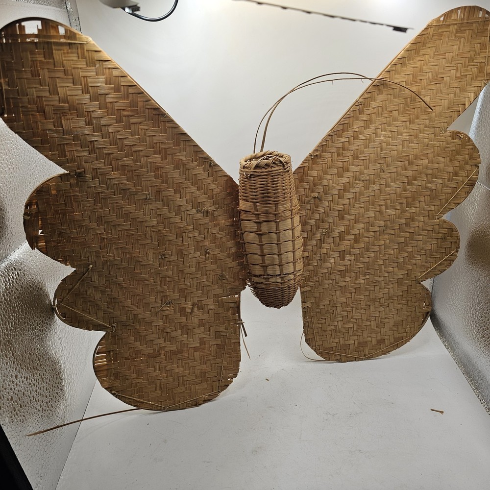Butterfly Wicker Rattan Wall Decoration Hippie Boho