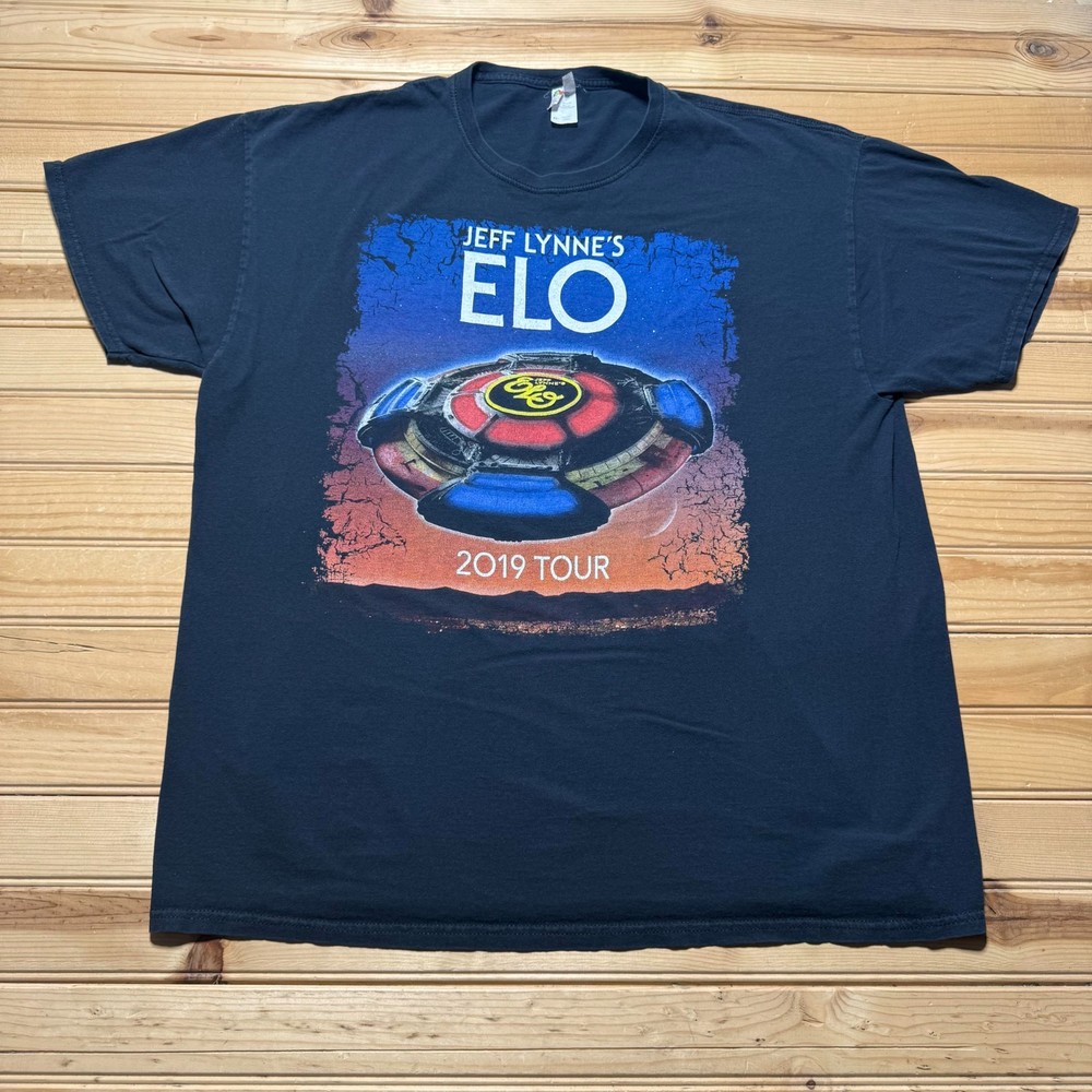 2019 Jeff Lynnes ELO Electric Light Orchestra Band Tour Graphic T-Shirt - XL