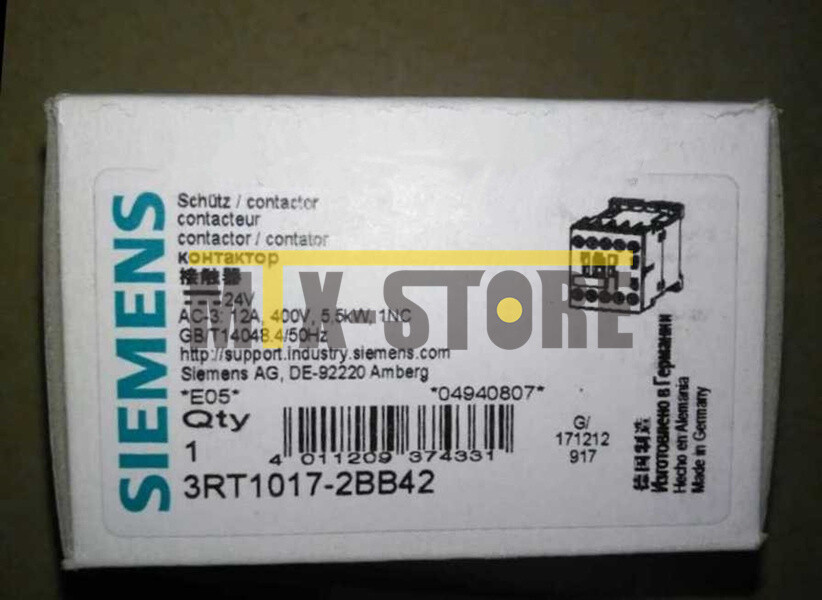 1PC Brand New Siemens 3RT1017-2BB42 3RT10172BB42
