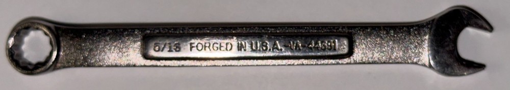 CRAFTSMAN -VA- 44691 Combination Wrench 5/16 inch 12 point USA