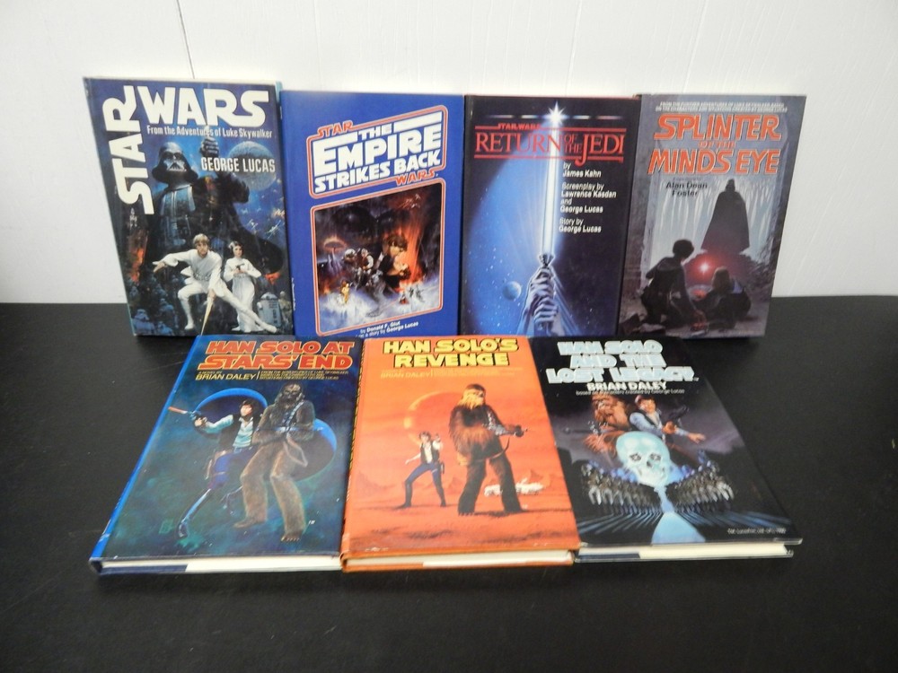 Vintage 1980s Star Wars Del Rey Book Club Edition Hardcover Books Book Lot