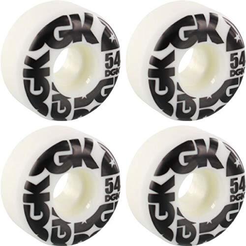 DGK Skates Street Formula 54mm 101a Black/White Skate Wheels 4-Pack