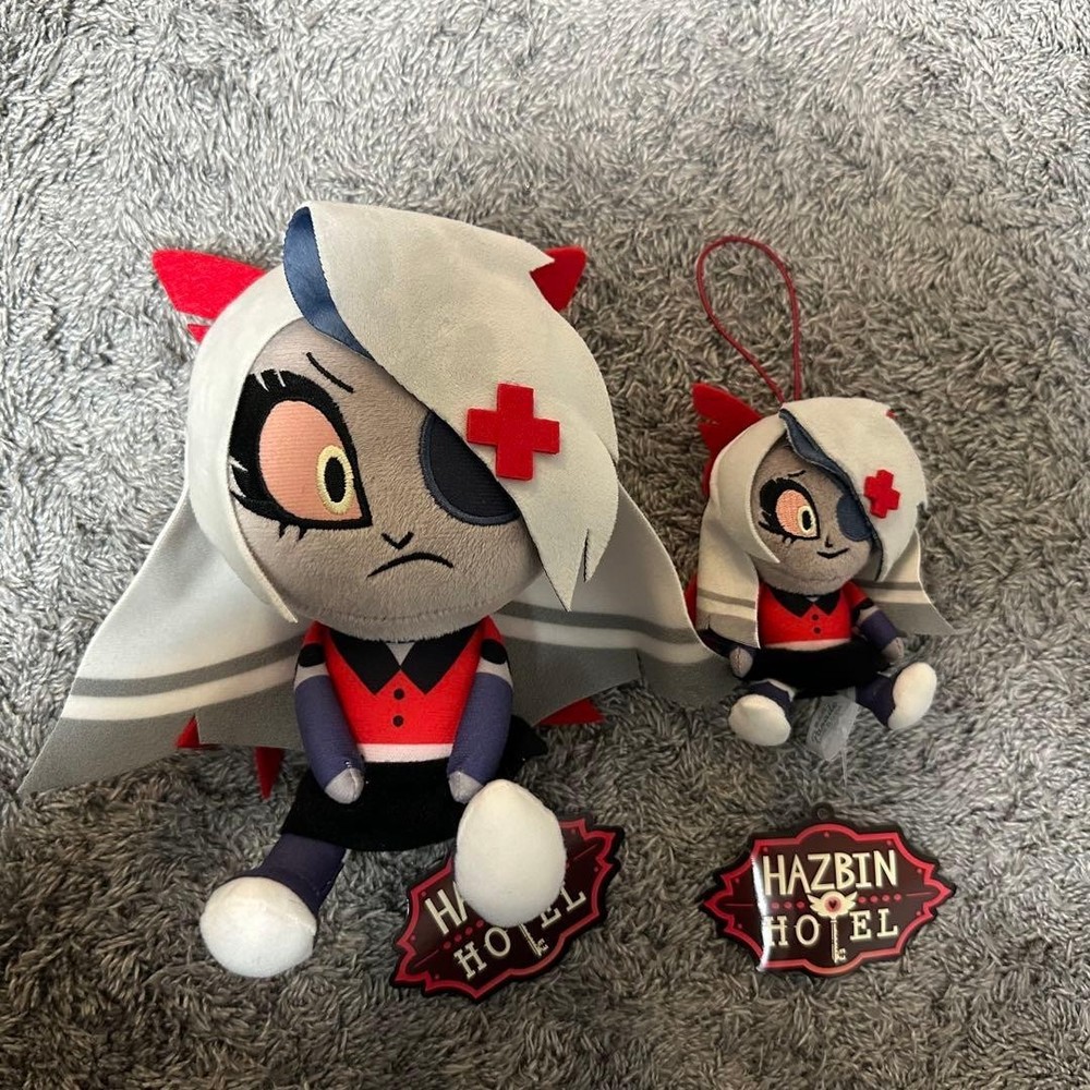Hazbin Hotel Vaggie Sitting Plush mascot set of 2 about 10cm and 20cm