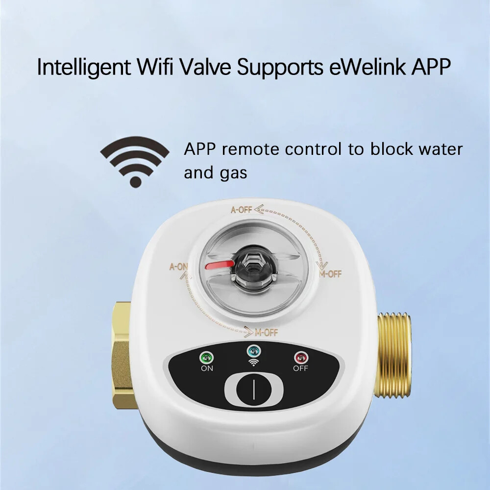 Smart Home WiFi Water Gas Shutoff Valve DN15 DN20 DN25 APP Control
