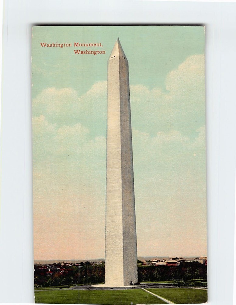 Postcard Washington Monument Washington DC USA