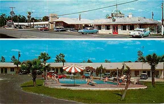 GA, Jessup, Georgia, Bon-Air Motel, Multi View, Dexter Press 11834-B