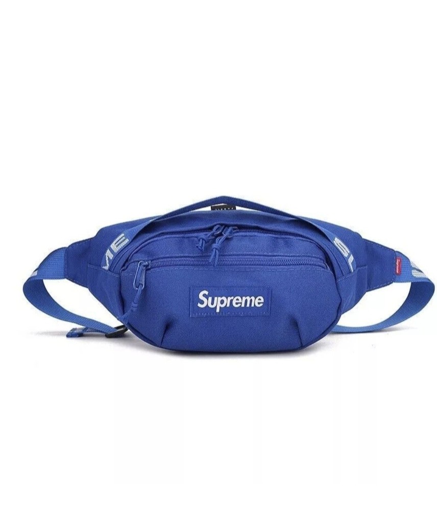 Waiste bag Supreme logo Royal Blue 🔵 Waiste bag Fanny Pack  (S.S.18)