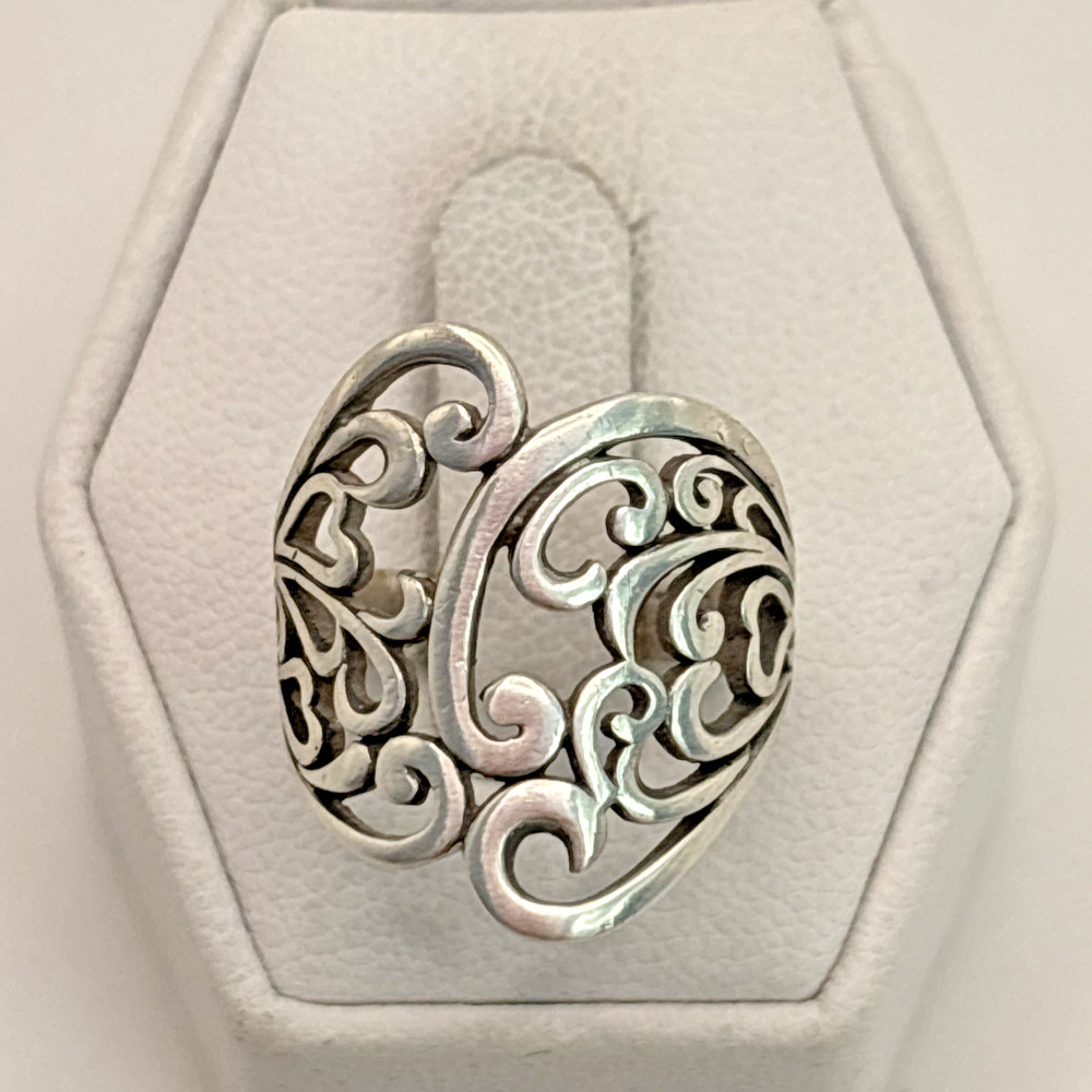 STUNNING .925 Vintage Sterling Silver Estate Ring Size 5.5