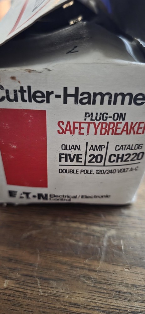 Cutler-Hammer CH220 20A 2-Pole Circuit Breaker