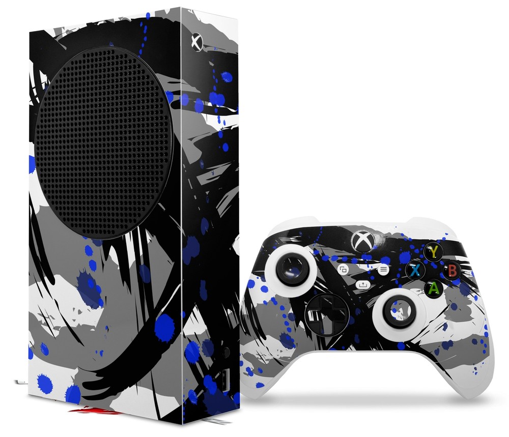 Skins XBOX Series S Console Controller Abstract 02 Blue