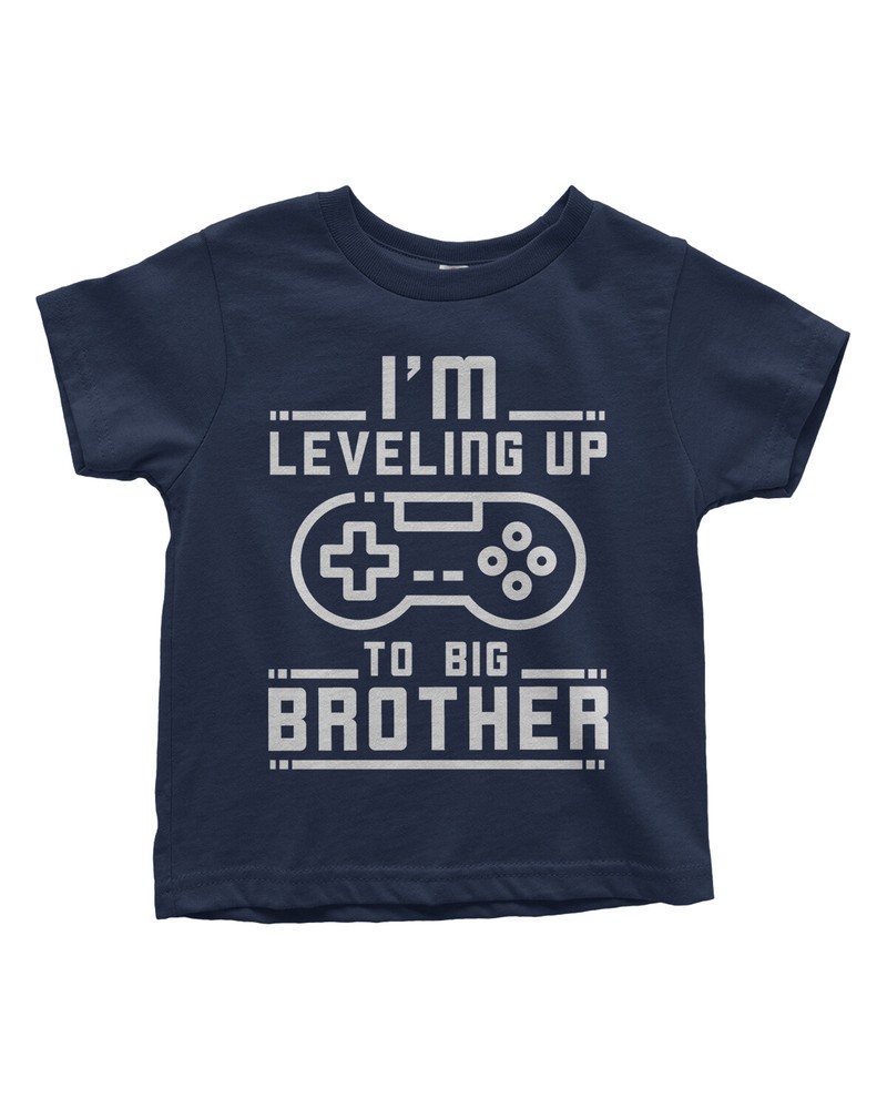Leveling Up To Big Brother Toddler T-Shirt Video Game Lover Gift