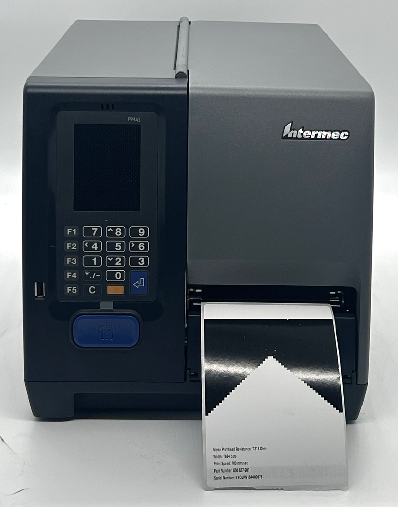 Honeywell Intermec PM43 203dpi Barcode Printer Tested with Transfer Paper  