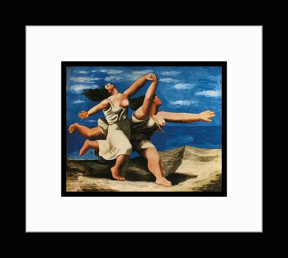 PICASSO - Custom Framed 'Women Running on the Beach' Art Print
