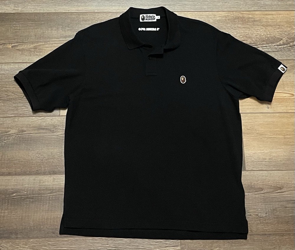 A Bathing Ape BAPE One Point Relaxed Fit Collared Mens M Shirt Designer Fashion