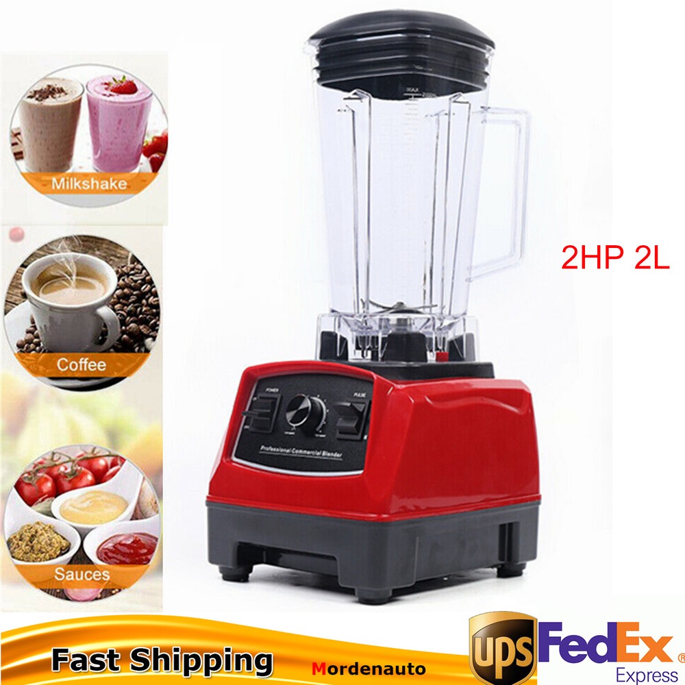 2HP 2L Professional Power Blender Heavy Duty Commercial Blender Mixer Juicer