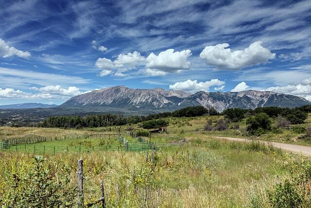 Gunnison County Colorado 2015 Meadow Rocky Mountain View Sky Landscape