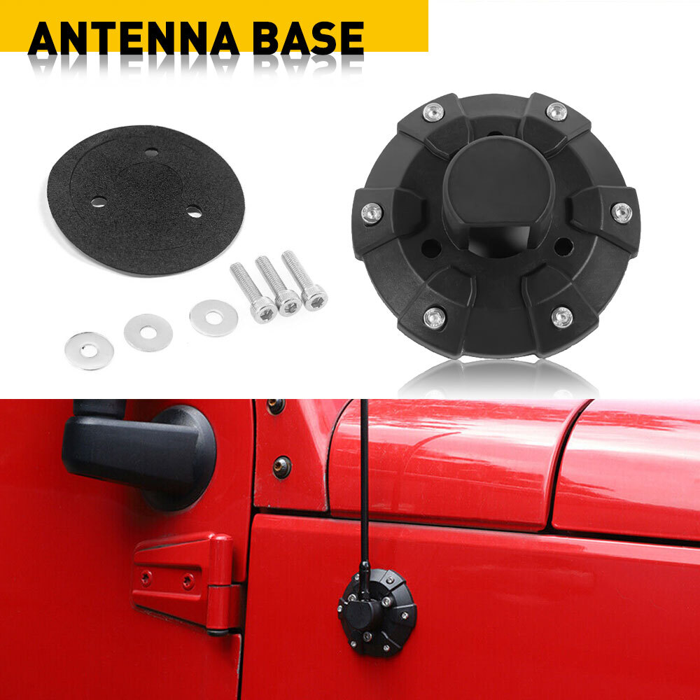 Antenna Base Fit 2007-2021 Cover Jeep Wrangler JLU JK JL JT Rubicon Gladiator US