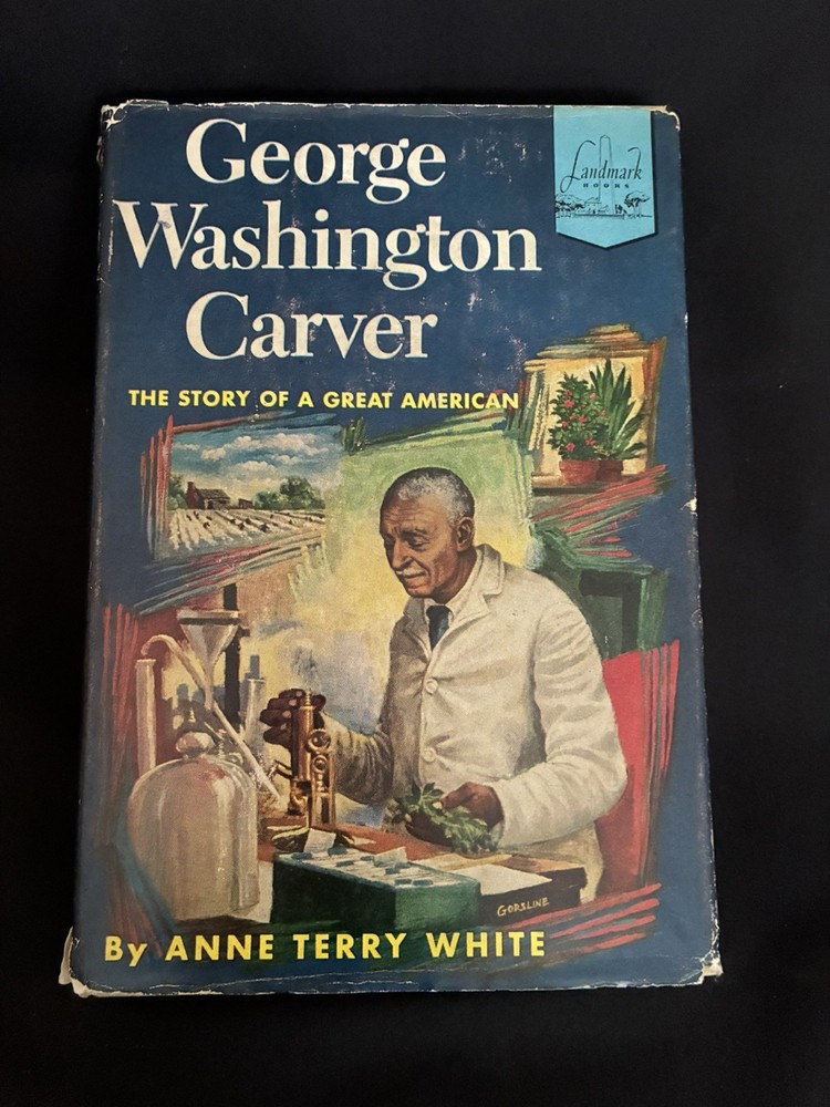 GEORGE Washington CARVER LANDMARK book 38 HARDCOVER DJ 1953 homeschool
