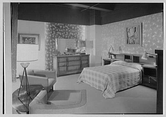 New York City NY Ludwig Baumann Bedroom Interior 1952 8th Ave 35th St
