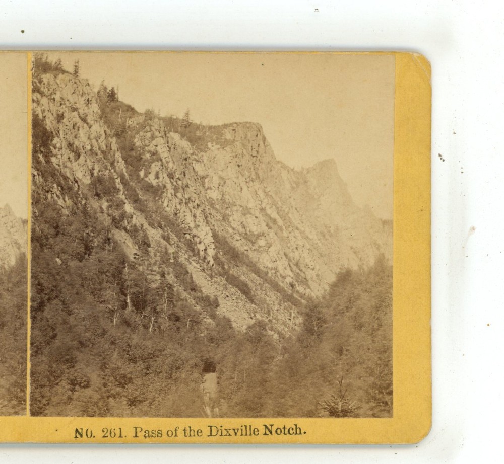 Pass of Dixville Notch NH New Hampshire Kilburn Stereoview